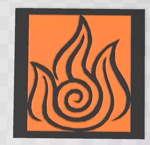 Avatar Fire Nation Symbol Coaster