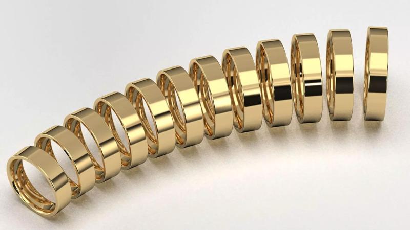 Band Ring for Men print model 3D R0137 W 5mm