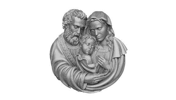Holy Family – Relief Wall Sculpture