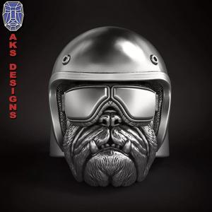 animal Ring Jewelry Bulldog Biker version 2