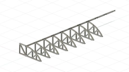 Modular Warehouse Roof for e.g. 77l RUB's 1:14 scale