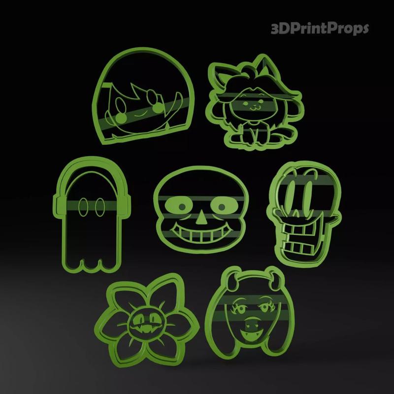 Undertale themed Cookie Cutters