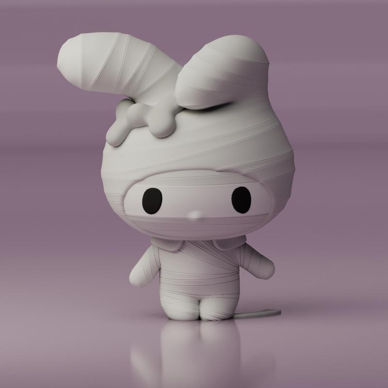My Melody Mummy Halloween Cute Sanrio Fanart