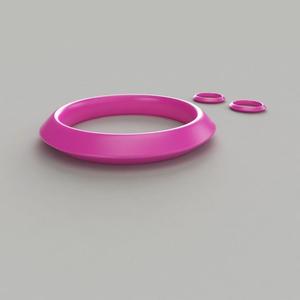 Bangle-Earrings plastic bangle