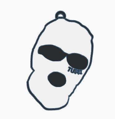 TussiWarriors Mask Key Ring