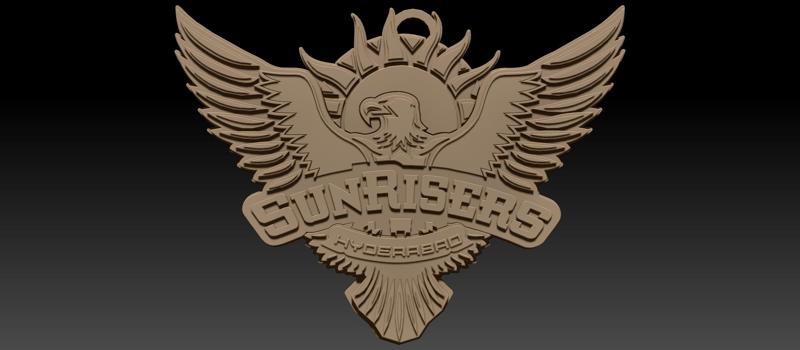 IPL Sunrisers Hyderabad keychan badge color printable