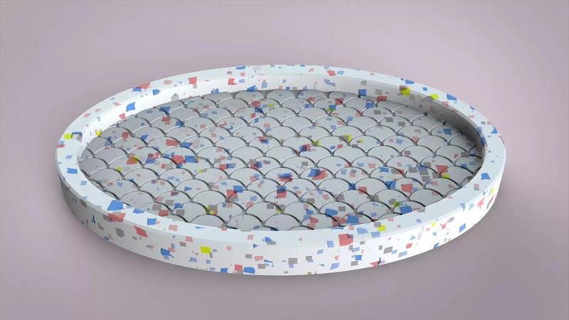 Terrazzo for silicone mold