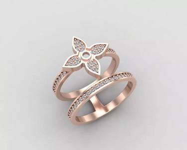 Minimal LOUIS VUITTON Ring 128-MW