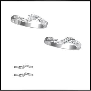 JCD Format Minimalist bridal set rings 3design price