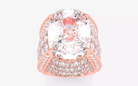 Mens Solitaire Ring 3dm stl renders details