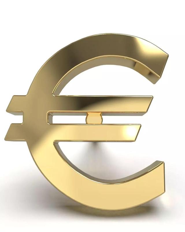 Euro sign stud earring blank