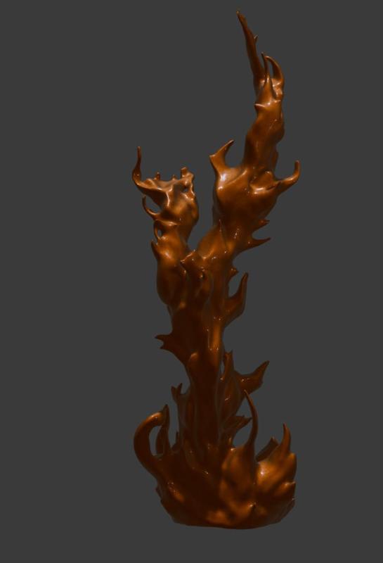 Realistic flames for buildings or miniatures