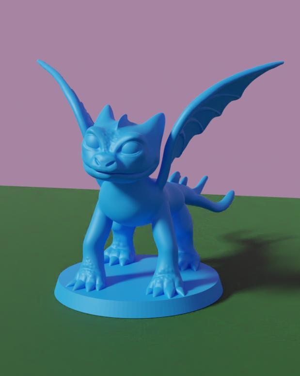 SWIFTWING DRAGON - WINGER- RESCUE RIDERS - FAN ART - MINIATURE FOR TABLETOP GAMES