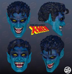 Nightcrawler custom head for marvel legends