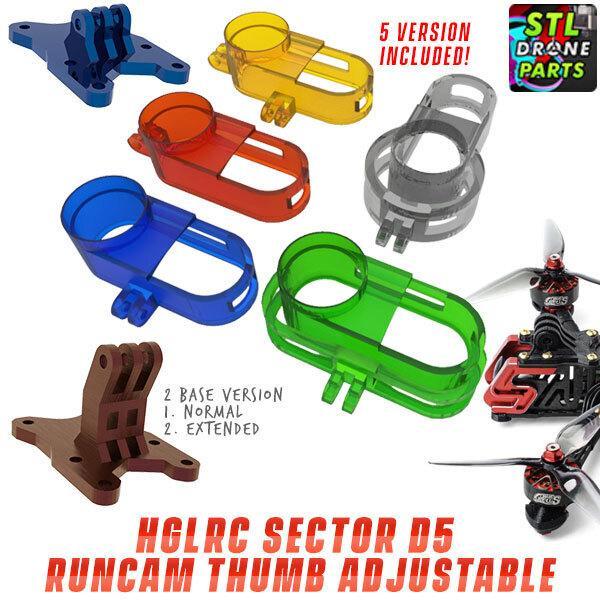 HGLRC Sector D5 Runcam Thumb V1 Mount