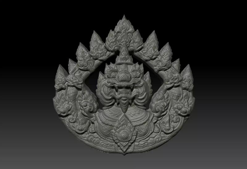 Thai Ornament Decor Bas Relied 09 - 231006