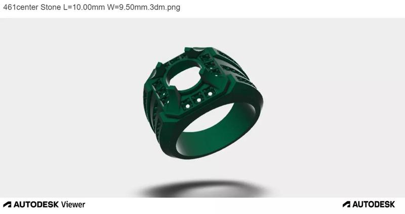 Men Ring With Round Cut Center stone