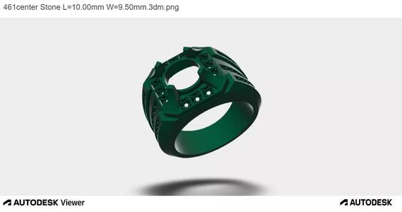 Men Ring With Round Cut Center stone