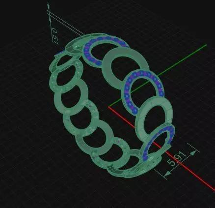 Cheap Narrow Ring under one geram