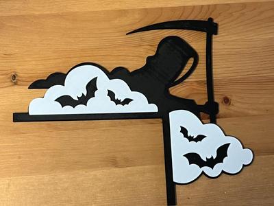 grim reaper door frame decoration 