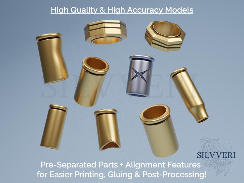 Jinx Hair Accessories Only for Cosplay - Arcane - Instant Download STL Files for 3D Printing