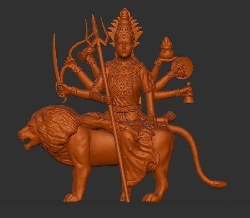 durga mata 3D print model
