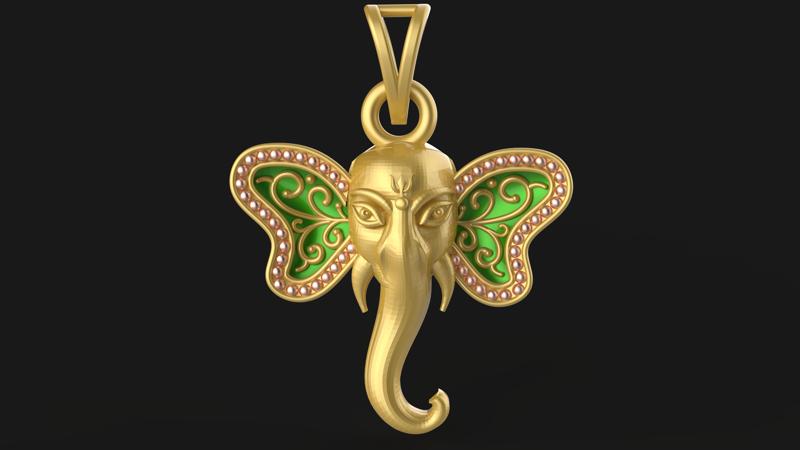 Ganpati Pendant - 0045