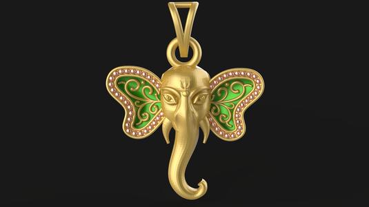 Ganpati Pendant - 0045