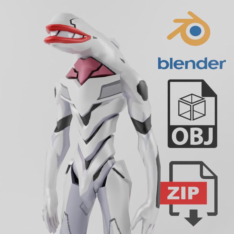 Evangelion EVA MASS Textured Lowpoly