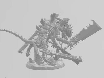 Tyranid Warriors Female One Page Poxy PINUP War Games 1-4 Models