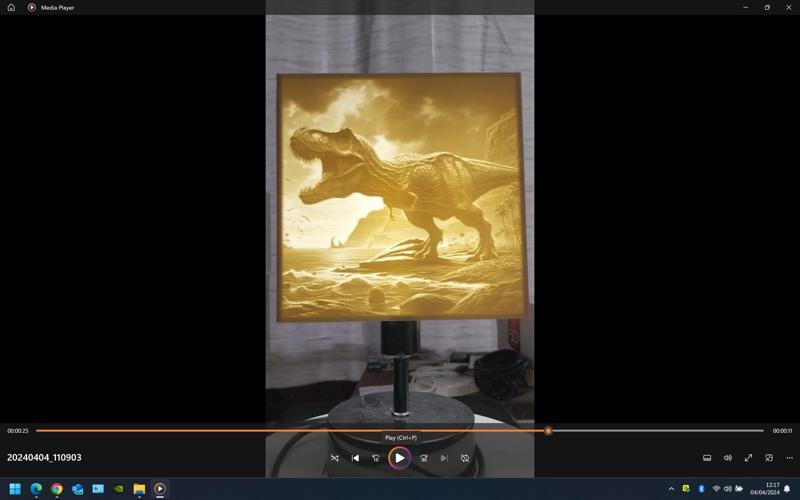 Dino Litho Lamp Shade