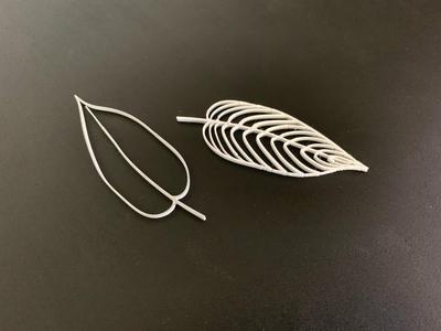 Fall decoration Leave Line Art