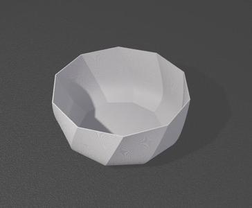 low poly twist bowl