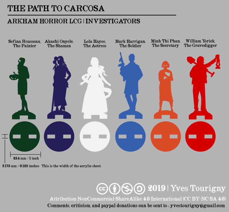 Arkham Horror LCG Investigator Standees (Path to Carcosa)