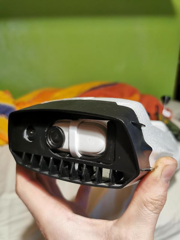 Insta360 Go2 with power adapter mount for ZOHD Dart XL