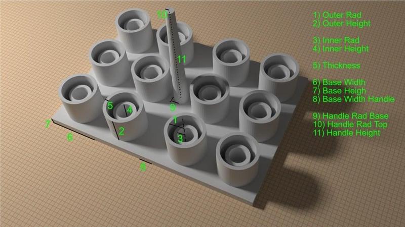 SEM stub holder rack (customizable)