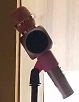 Wireless microphone holder