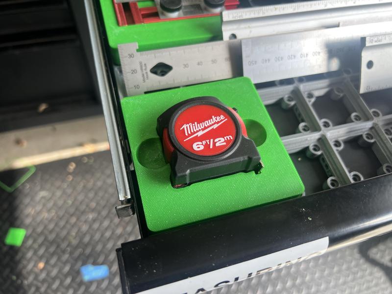 milwaukee tape measure 48-22-5506 Gridfinity Shadowbox