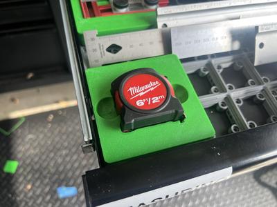 milwaukee tape measure 48-22-5506 Gridfinity Shadowbox