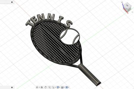 Tennis sign / keychain