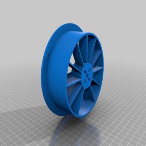 Modified parts for Brushless R/C Racing Hovercraft