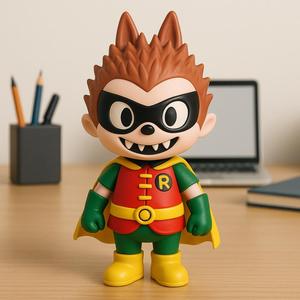 Labubu - Robin DC Comics statue - 3D print