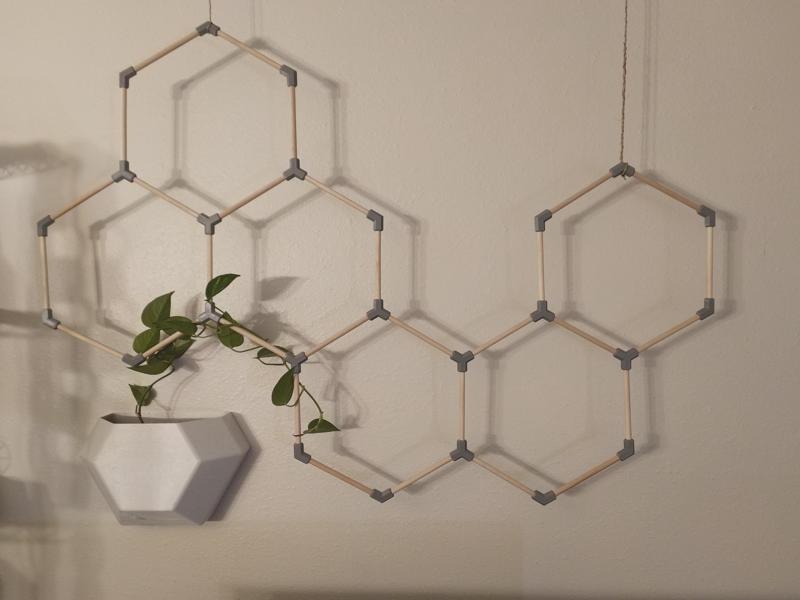 Hexagon Dowel Trellis