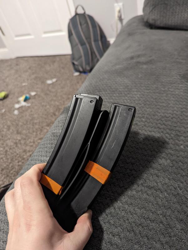 M4 pouch to MP5 magazine adapter - extended version