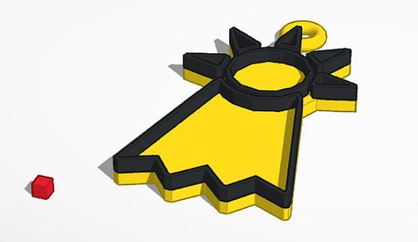 Llavero Digimon - Emblema de la esperanza / Digimon's Hope emblem Keychain