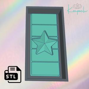 Star Waxmelt Snap Bar Master Mold for silicone mold casting