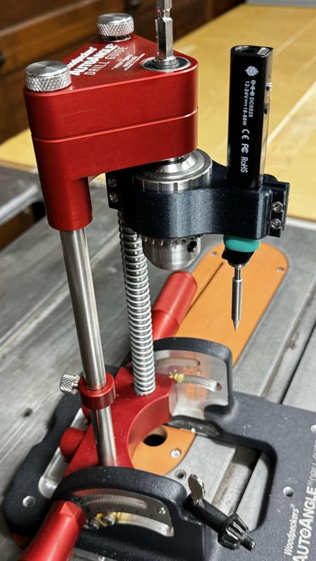 Drill Guide Heatpress Insert for Pinecil
