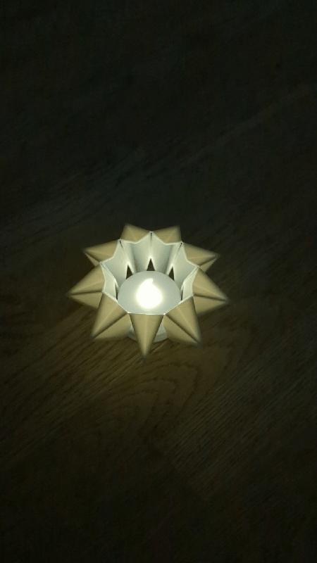 Tea Light Star Christmas Ornament