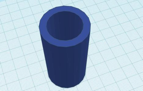 Tubo tapado de un lado (6cm X 3cm)
