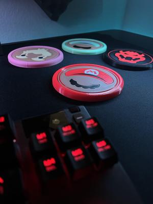 Oversized Mario Coasters